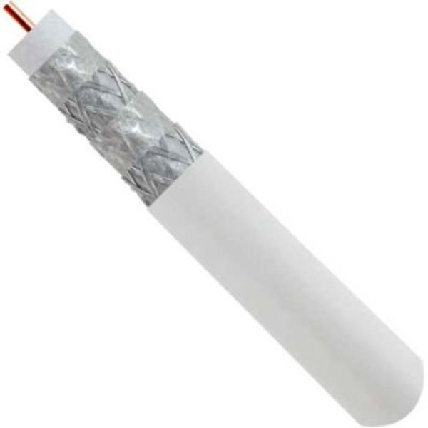 Chiptech, Inc Dba Vertical Cable Vertical Cable, , RG6 Quad Shield, 18AWG Solid CCS 2 Alumn Shld, White 107-1953WH6Q1BX